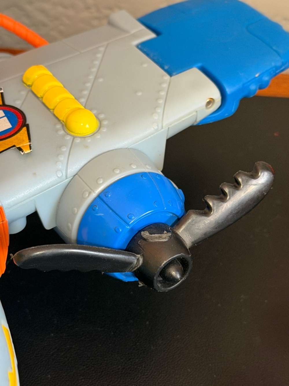 Vintage Fisher Price Imaginext Airplane Sky Racer Tornado Twin Eagle Tiger Shark - Picture 7 of 16